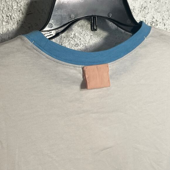 Columbia Women's Deschutes Valley™ Cropped T-Shirt white/blue/peach Small - Picture 3 of 6